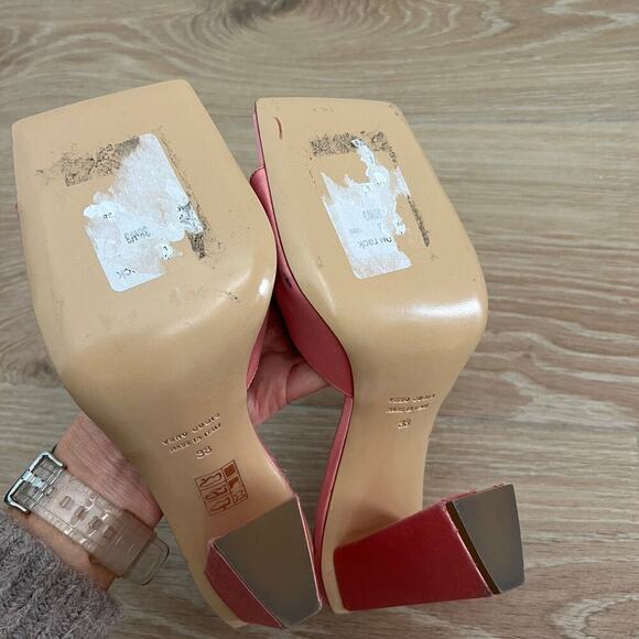 NEW GIA BORGHINI X RHW $445 Rosie Satin Heeled Mules GIABORGHINI - Picture 9 of 10